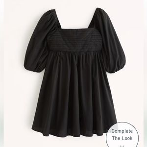 Abercrombie Ruched Puff Sleeve Mini Dress
